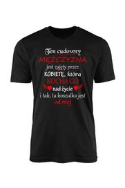 Tshirt koszulka męska L Ten cudowny mężczyzna na Prezent !! Walentynki