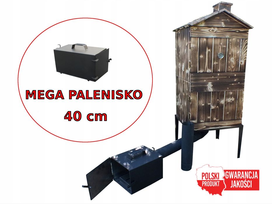 Wędzarnia Drewniana Ogrodowa Opalana DUŻA XXL + GRATISY!