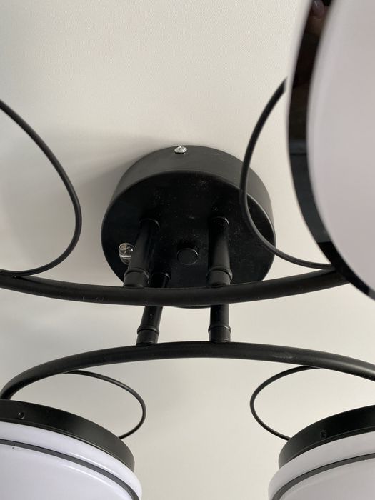 Люстра світлодіодна Светкомплект Deco M480 4x16 Вт чорна