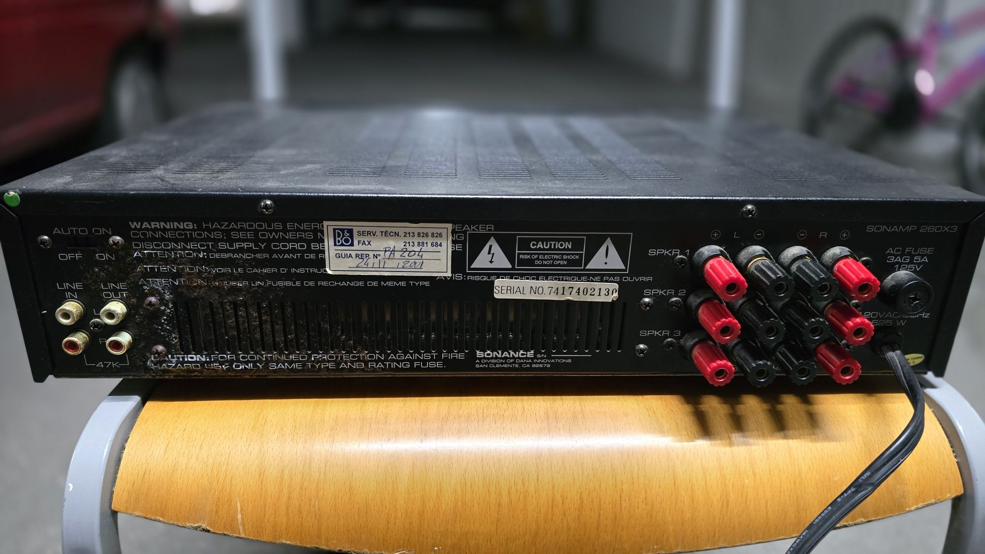 Amplificador Sonance Sonamp 260x3