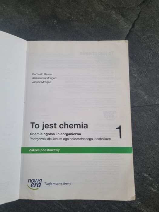 To jest chemia 1 zakres podstawowy Nowa Era podręcznik