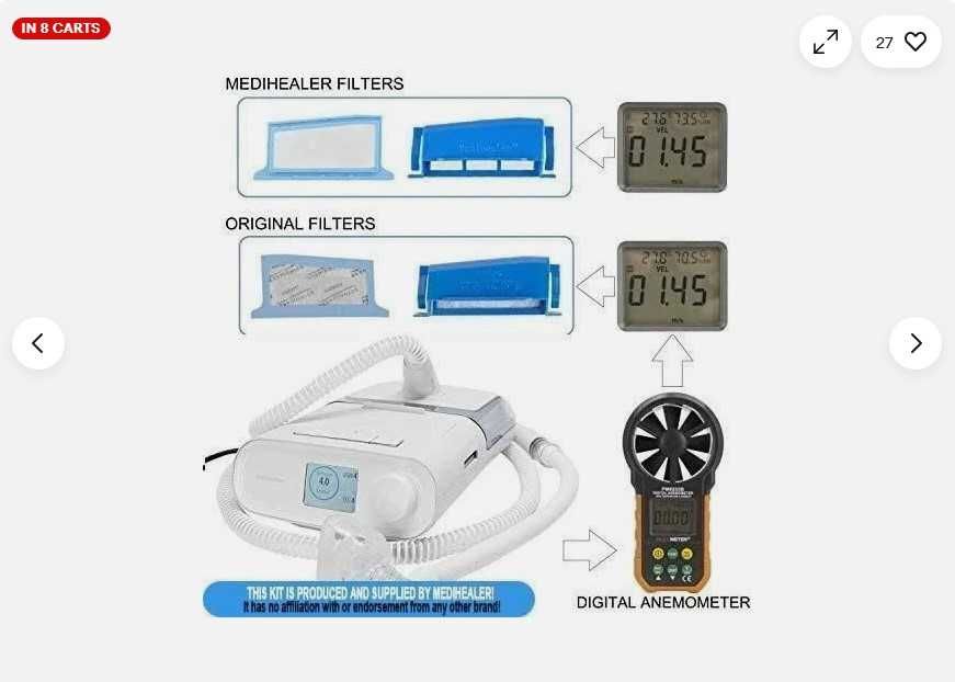 СPAP/СІПАП фільтер 26 комплектів для Philips Respironics