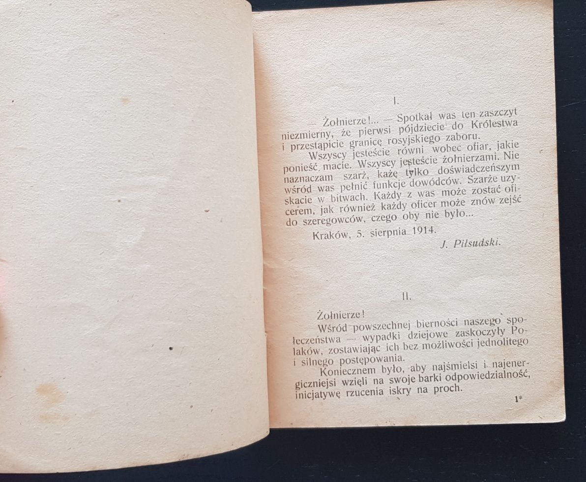 Józef Piłsudski do swoich żołnierzy Lwów lipiec 1920