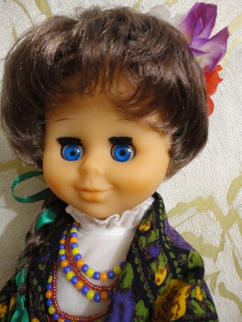 Кукла - лялька немецкая, времен СССР и ГДР, 40 см