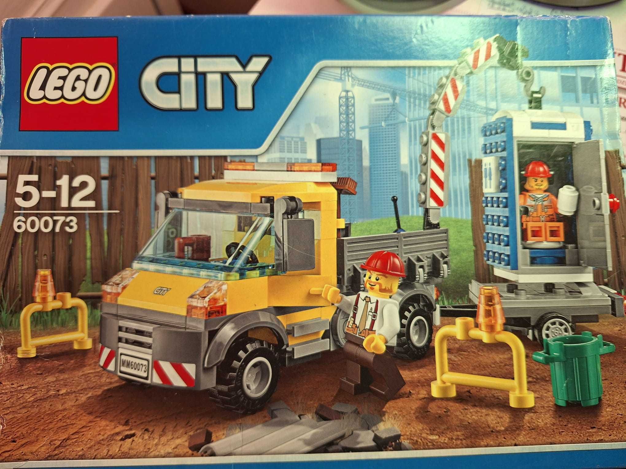 UNIKAT! Lego City 60073 Wóz techniczny Toi-Toi, 5-12 NOWE opak. wgniec
