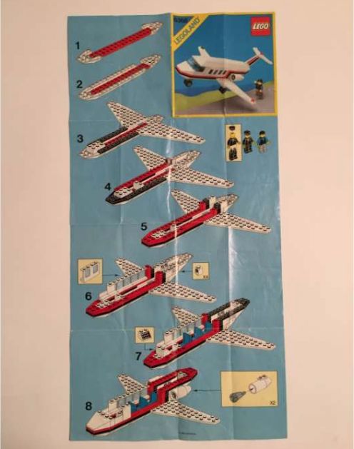 Avião Lego vintage com manual original