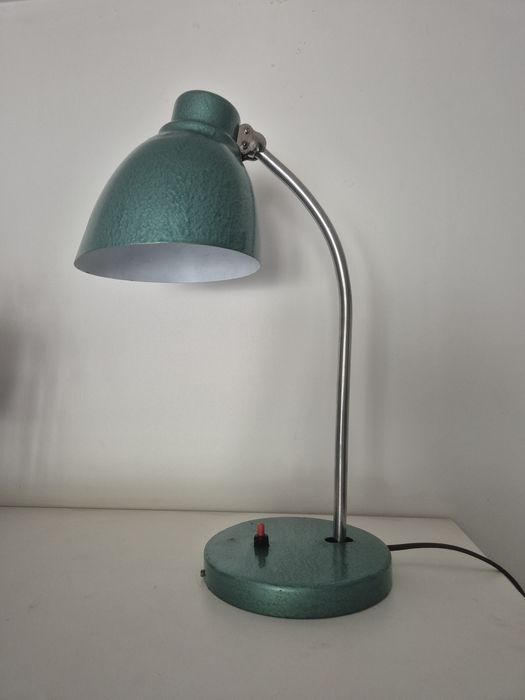 Lampa biurkowa Skala prototyp, Bauhaus, industrial,  PRL
