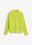 B.P.C sweter prążkowany ze stójką limonkowy r.52/54
