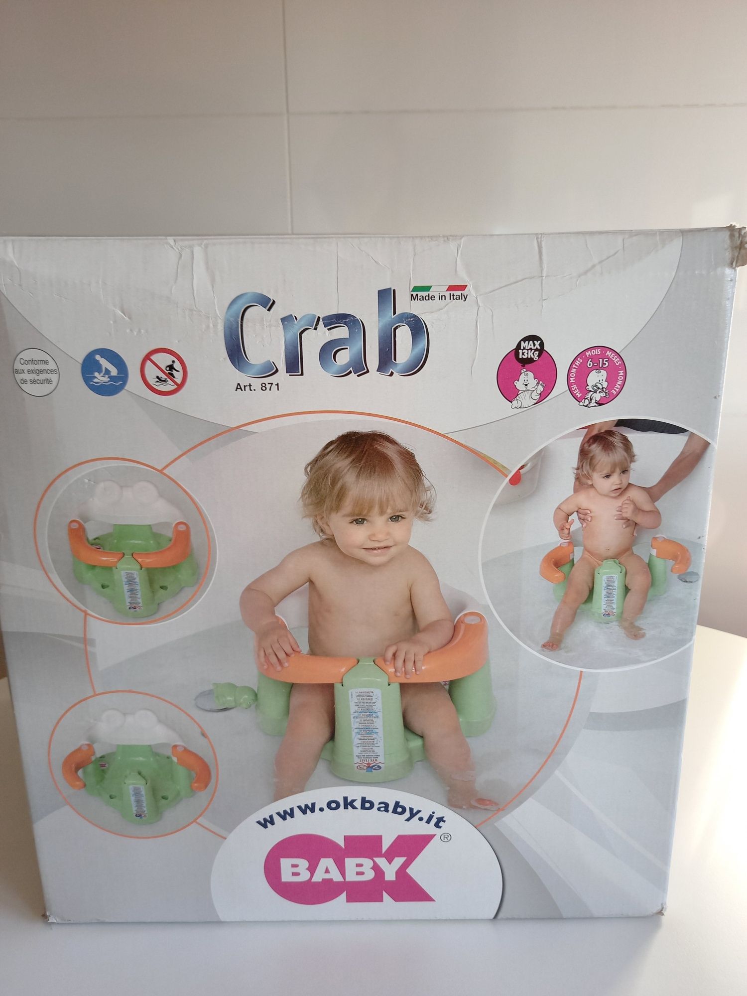 Assento de banho Crab OKBABY