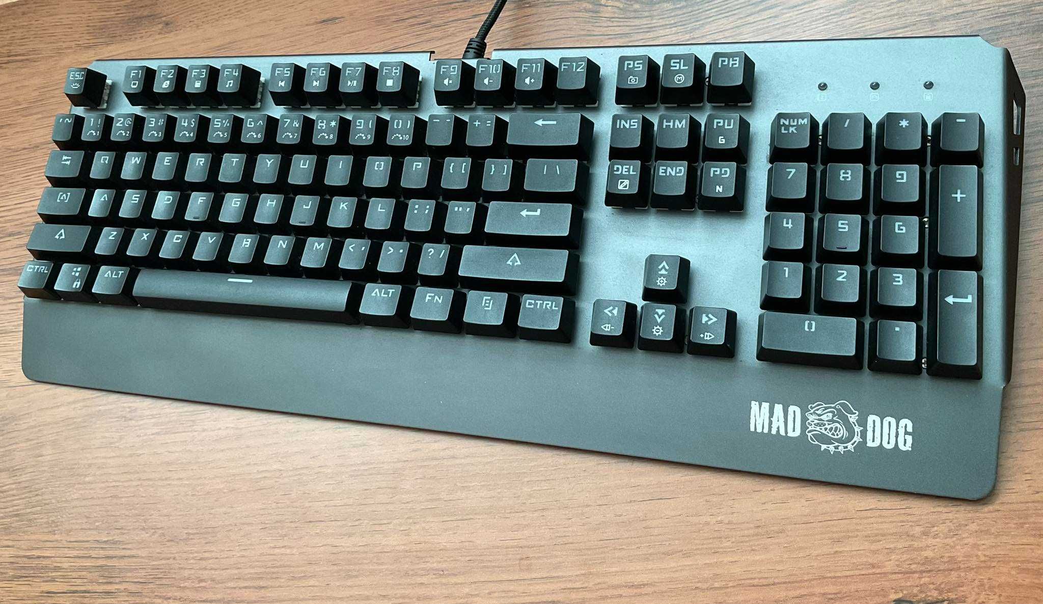 Klawiatura MAD DOG GK900 RGB OUTEMU Brown - JAK NOWA