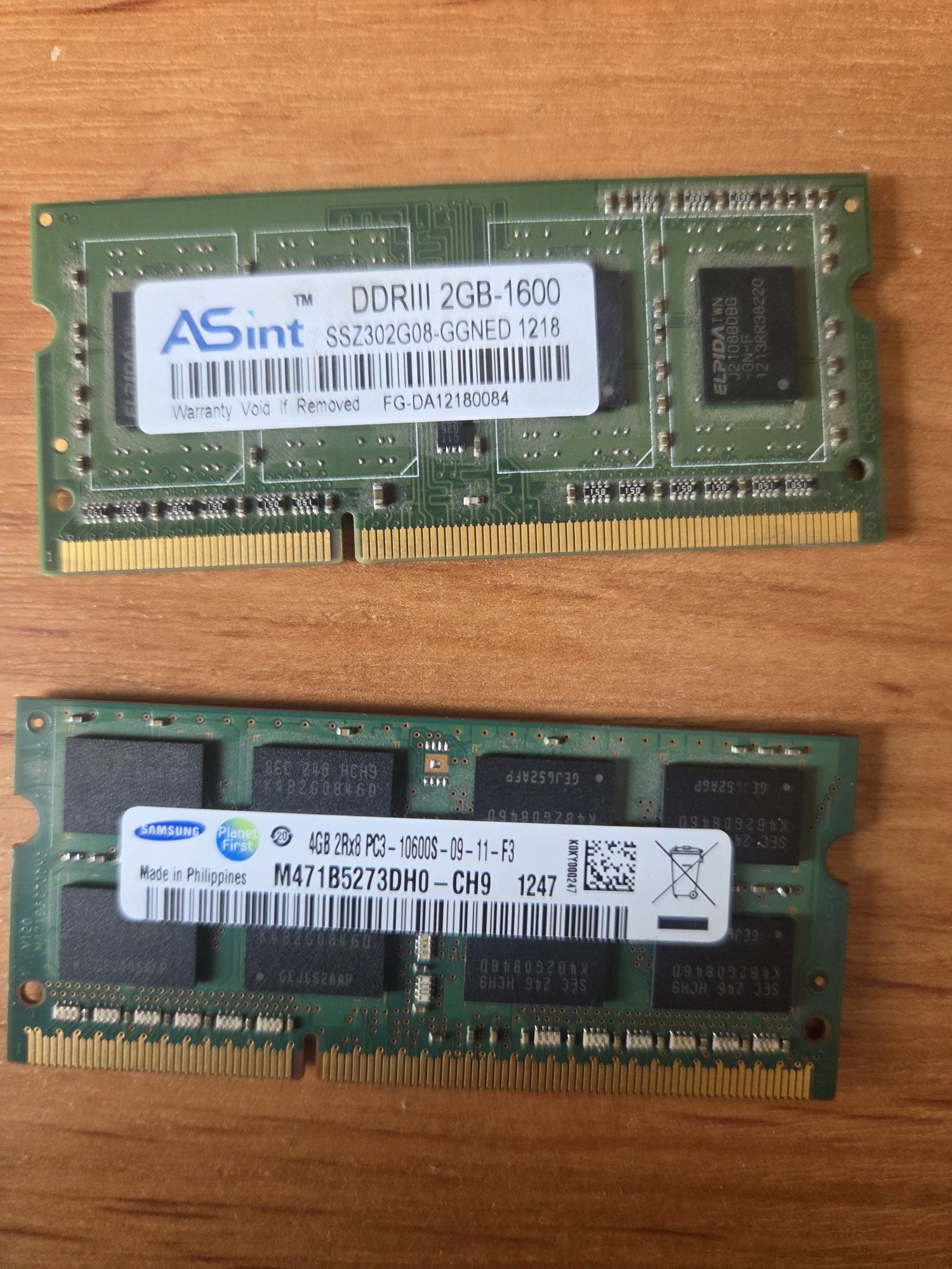 Pamięć dla laptopa 4gb+2gb