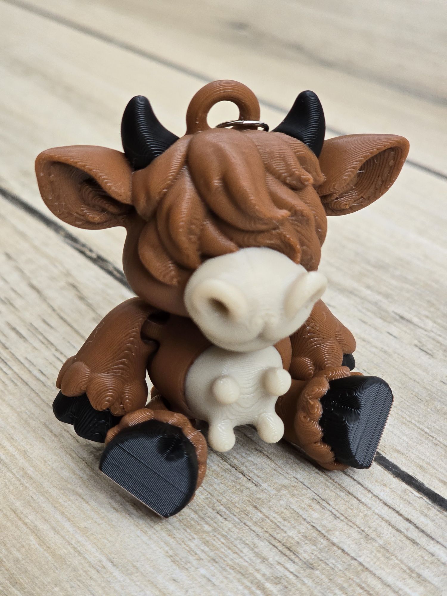 Muu-szisz Go Mieć! Breloczek Krówka byka Druk3d Keychain fidget