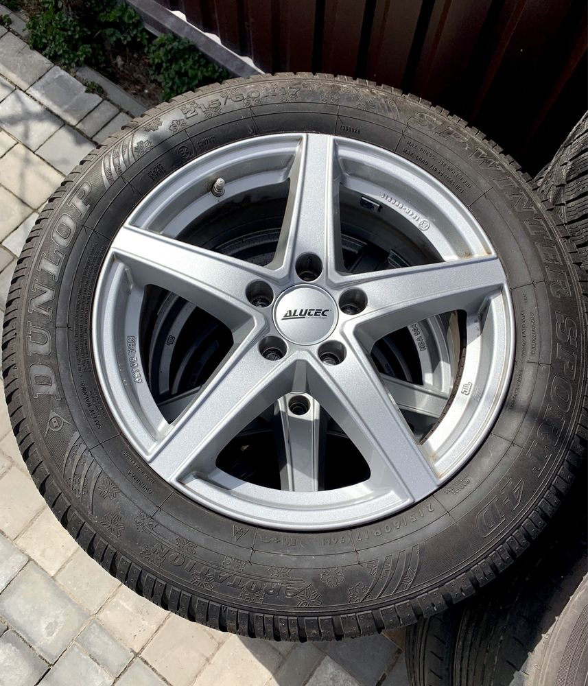 Диски 5x112 r17 з новою резиною 215/60r17, колеса в зборі