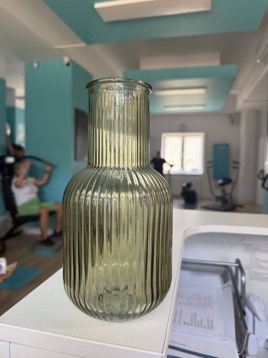 Wazon na kwiatki zielony butelkowa zieleń homla action