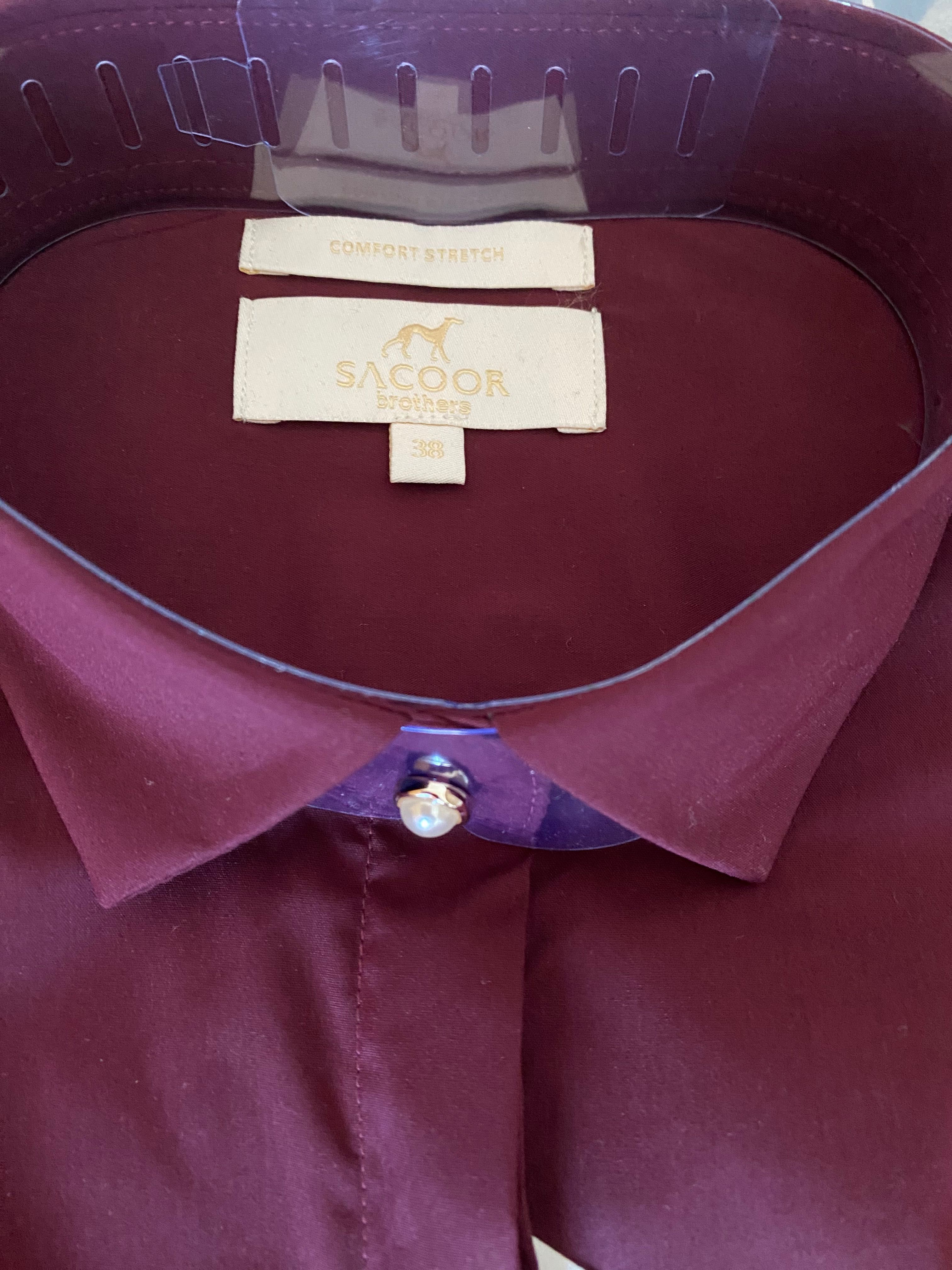 Camisa bordeaux Sacoor