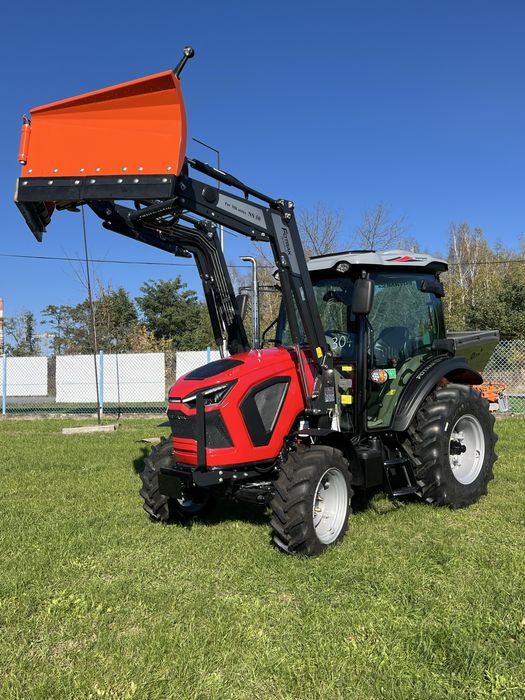 Ciągnik Rolniczy FOTRAK 50 KM Zestaw Zimowy Pług Posypywarka Transport