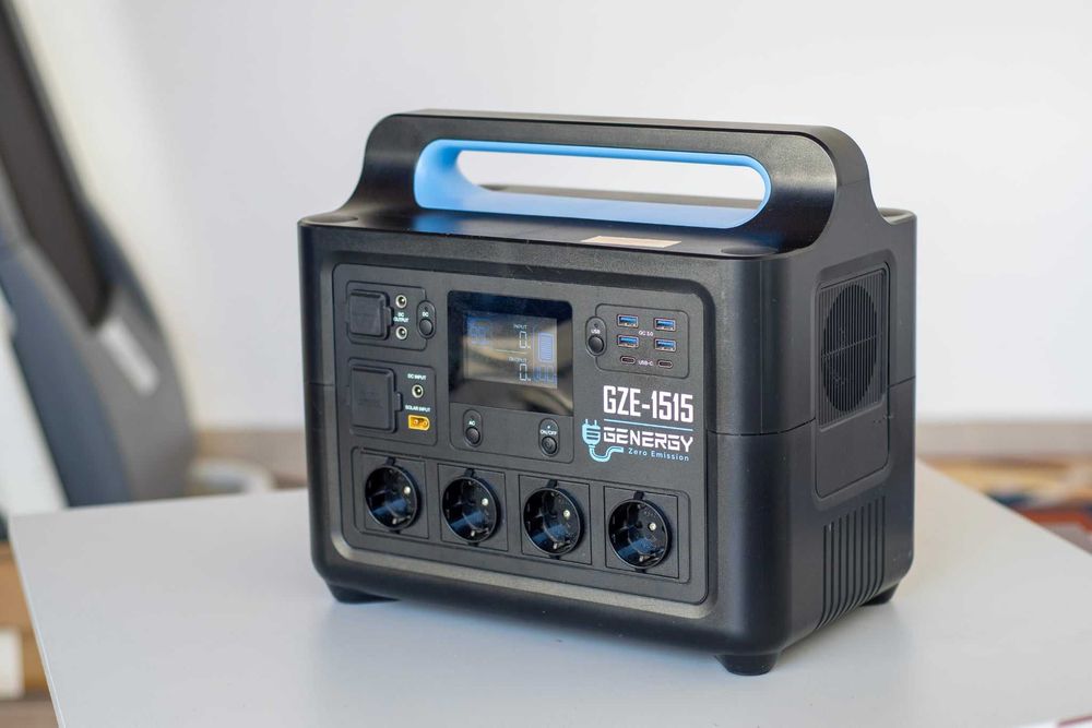 Gerador solar mppt 1500wh usb fast charging powerstation inversor 2000