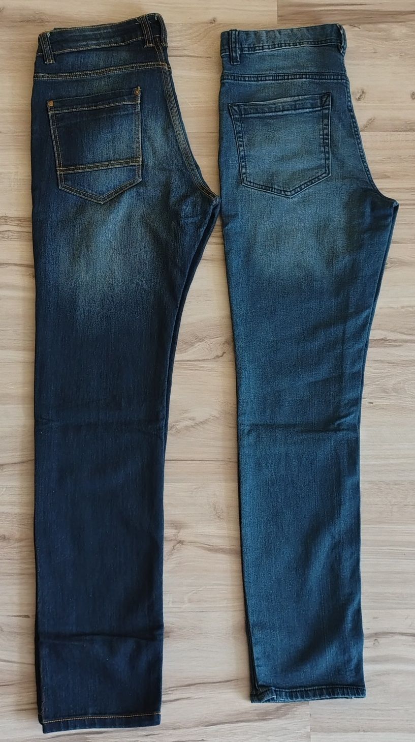 Spodnie męskie jeans jeansowe 2 pary