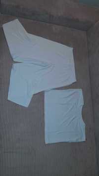 Komplet spodnie i bluzka-elastyczna bawełna-rozmiar 134-146
