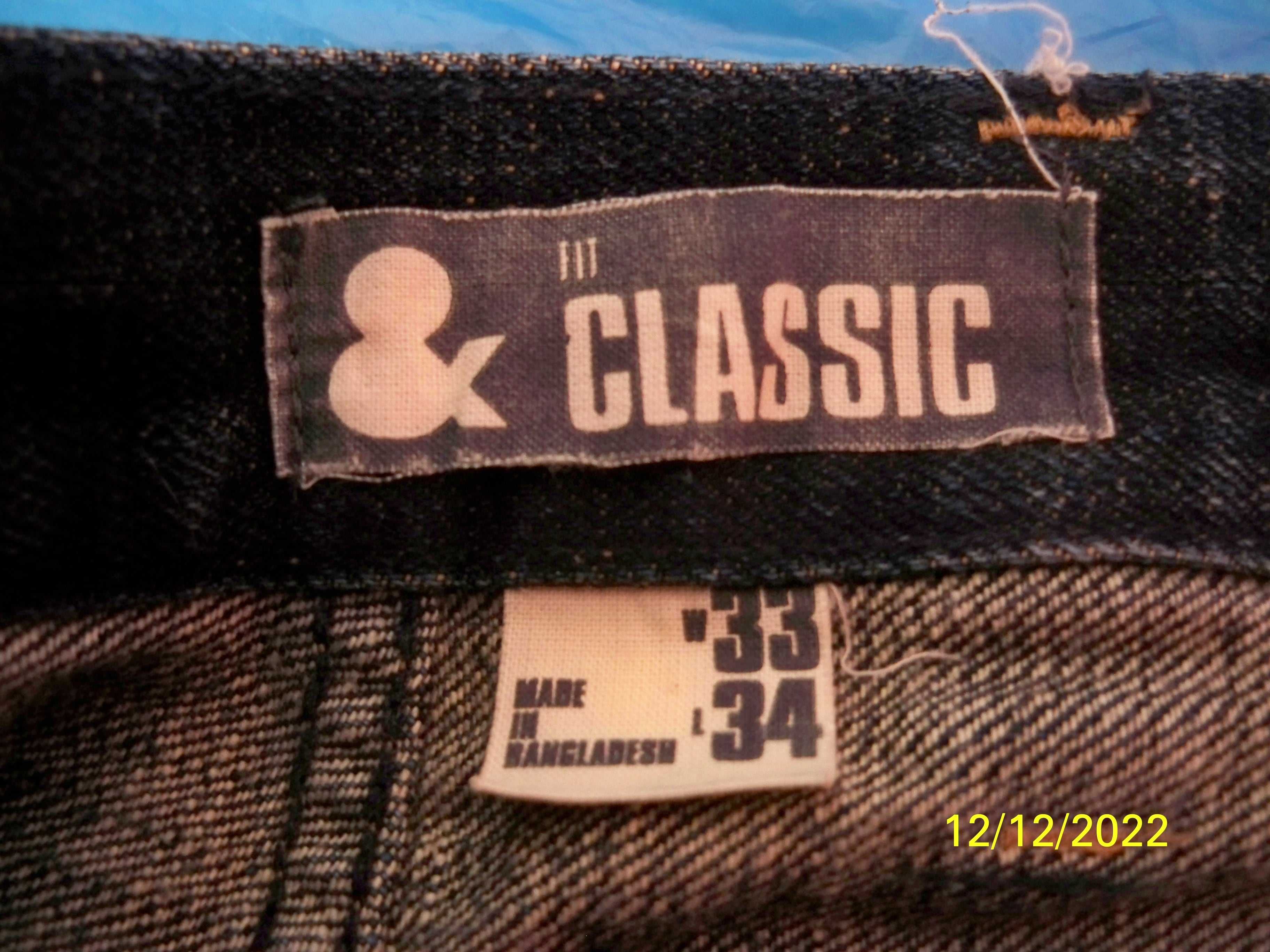 Jeansy męskie H&M Fit Classic W 33 L 34