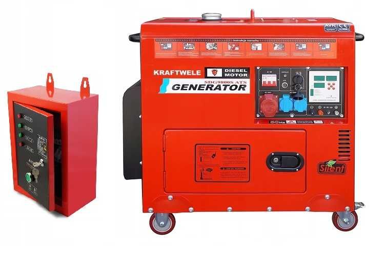 Generator agregat prądotwórczy 9,8KW3F 400V DT ATS