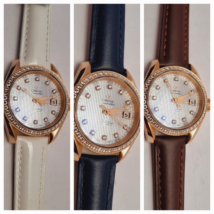 Золотые часы Omega seamaster