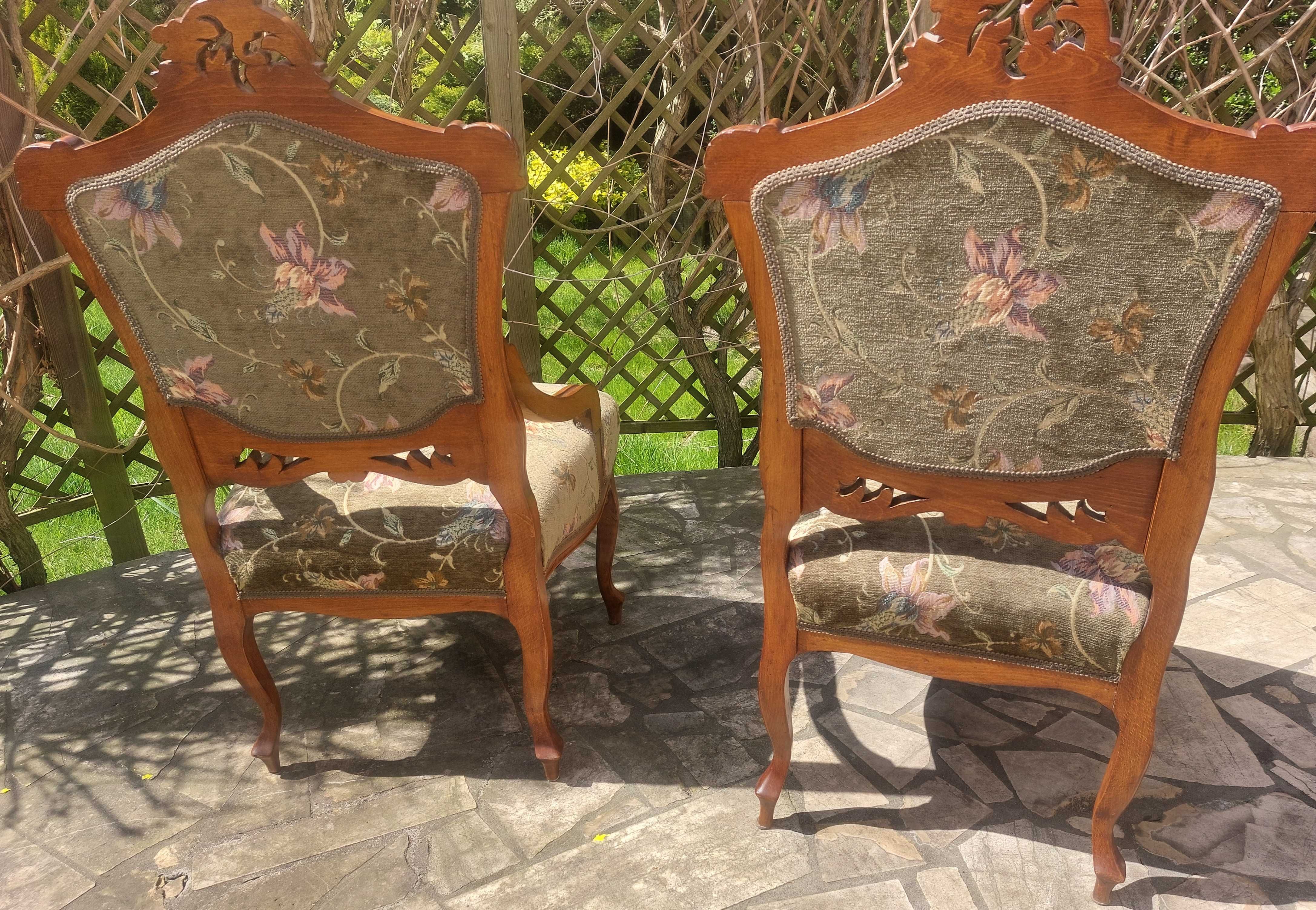 Komplet wypoczynkowy Ludwik antyk sofa i 2 fotele Kraków