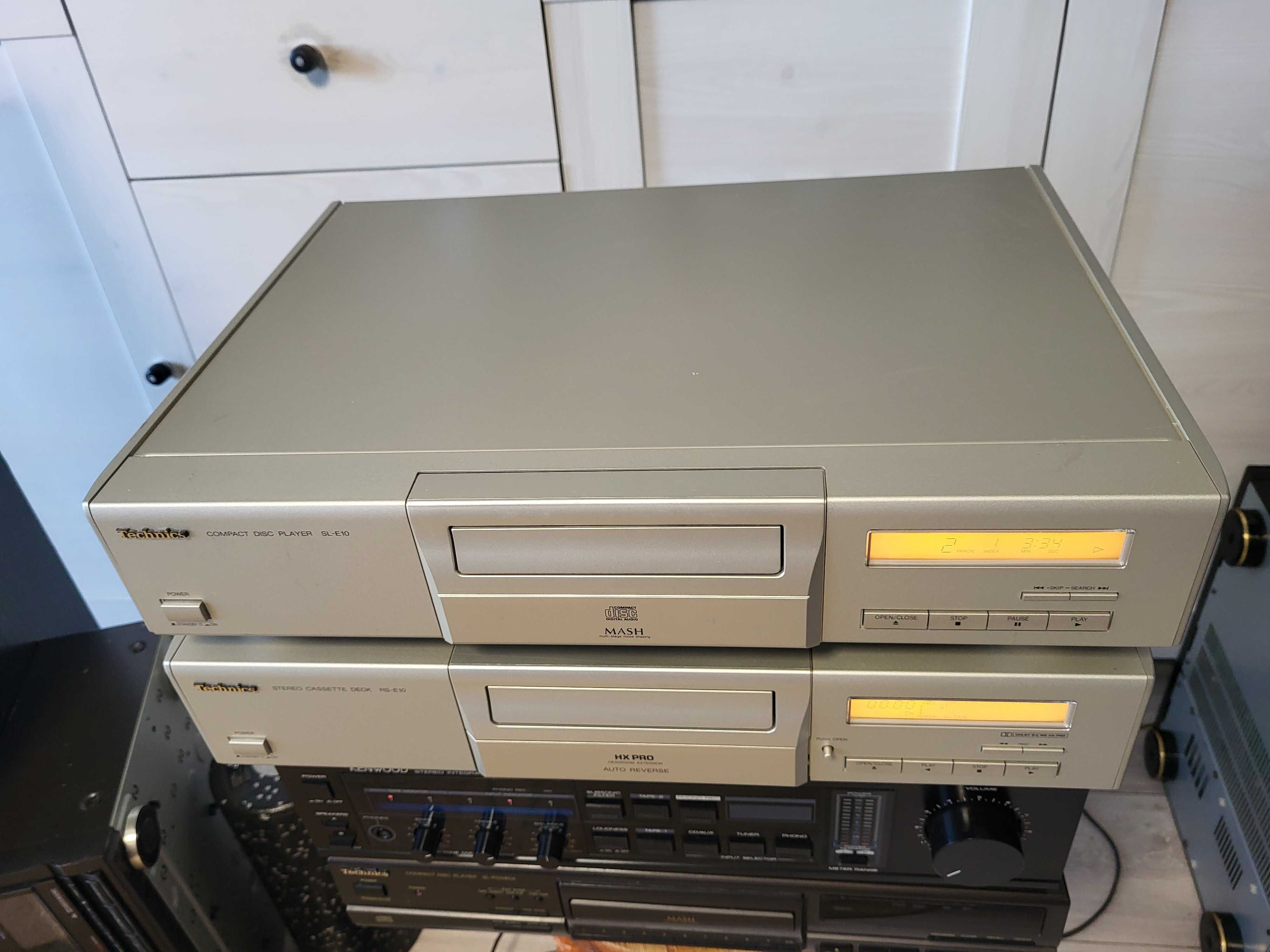 Zestaw Technics CD SL-E10 Plus Deck Technics RS-A10