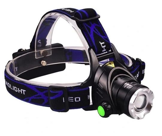 Latarka Czołowa Led Zoom Cree Xm-L T6 Czołówka 3 sztuki
