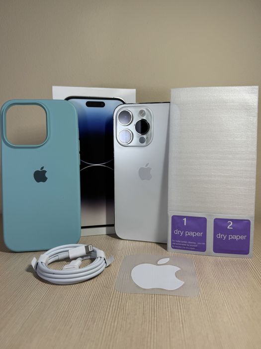 ZESTAW iPhone 14 PRO | JAK NOWY! | IDEALNY! | GRATIS szkło kabel etui
