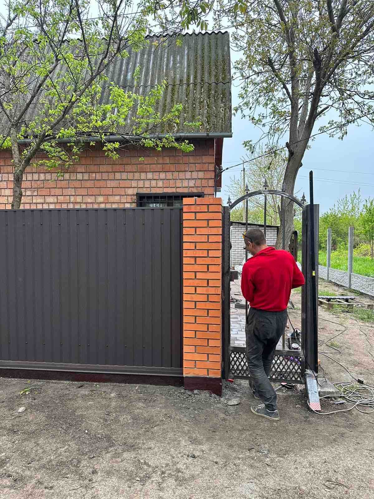 Металопрофіль/Профнастил/Забори з профнастилу під ключ/Паркан/Огорожа