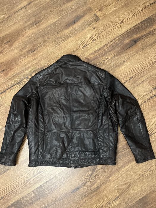 Kurtka pilotka skórzana ocieplana męska  retro Red One rozmiar L/XL