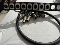 Painel rack 1un 12xlr