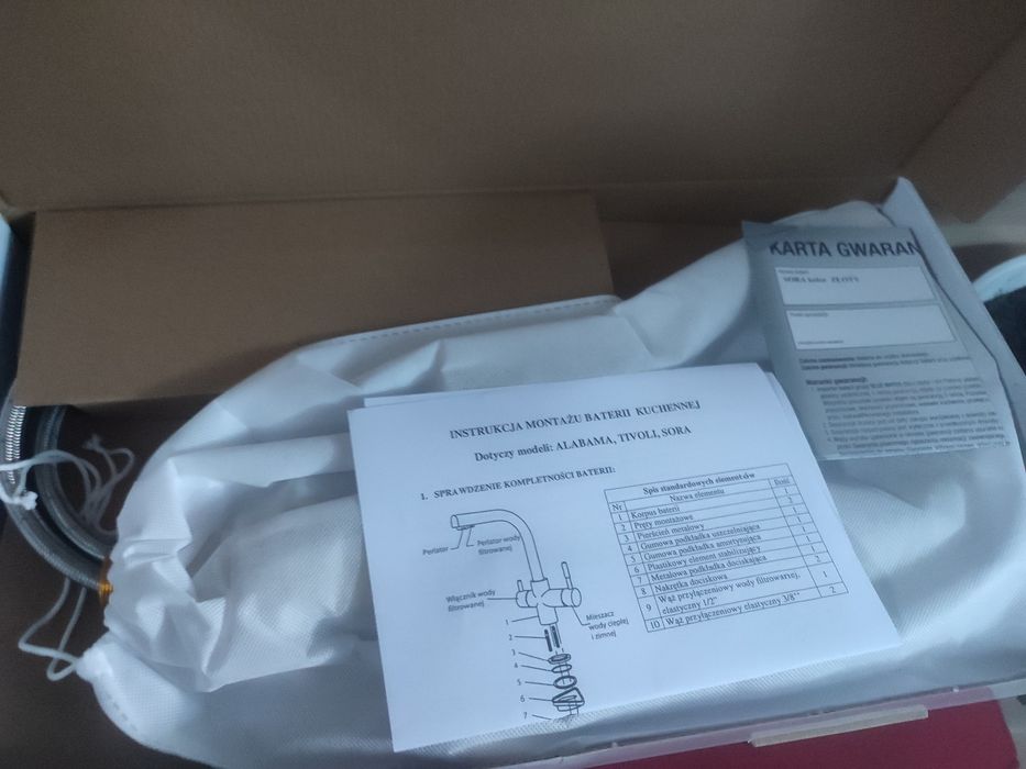 Blue Water Sora - bateria kuchenna z podłączeniem do wody filtrowanej,