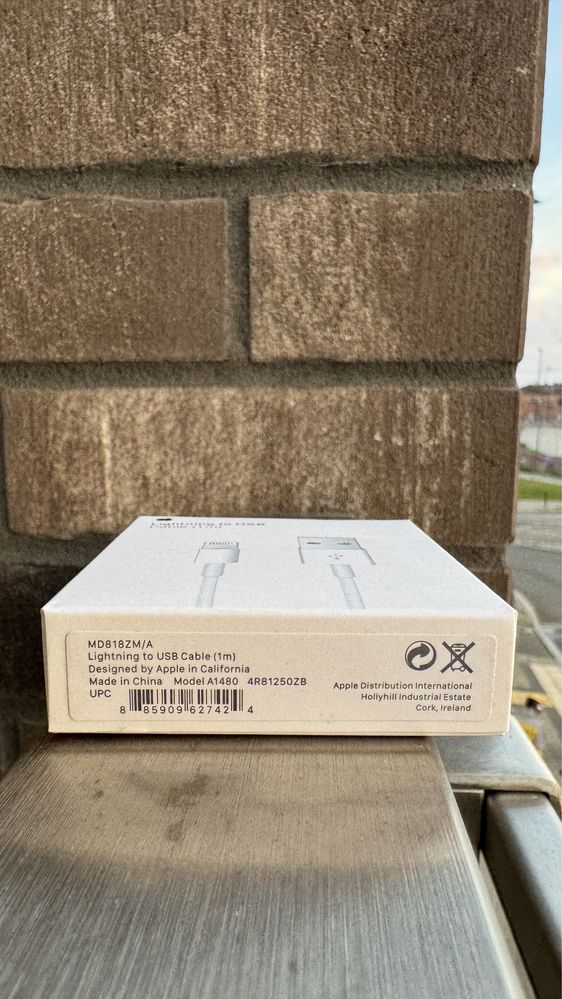 Kabel Ligthning USB -A 1 M White