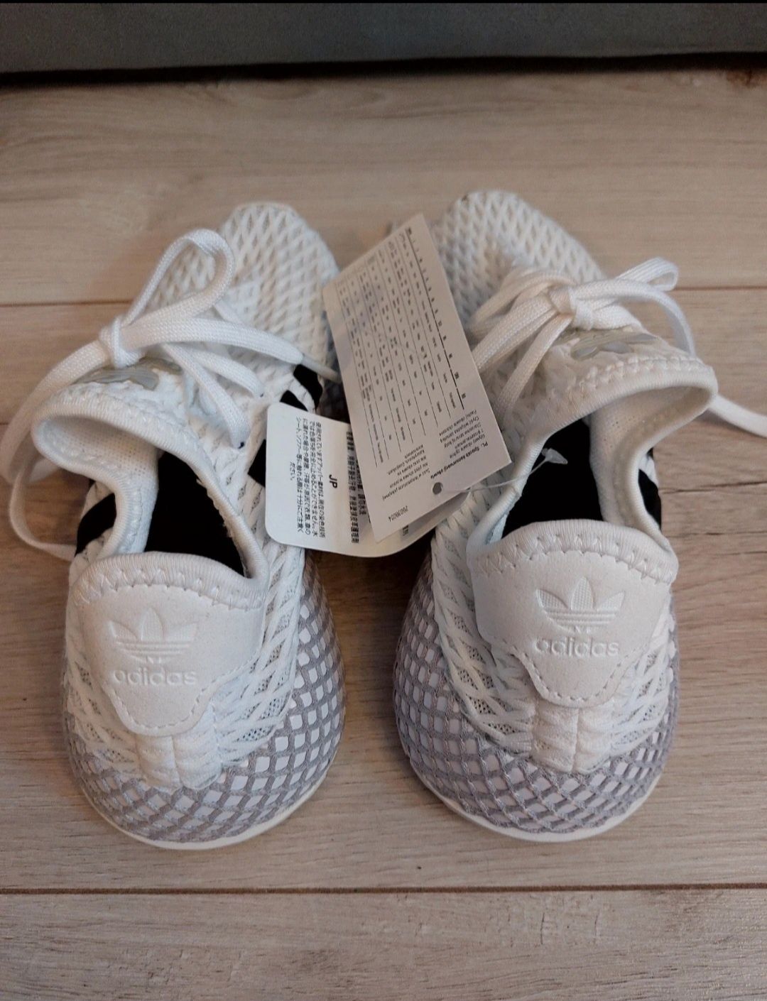 Nowe białe dziecięce Adidas Deerupt Runner, rozm. 28/29