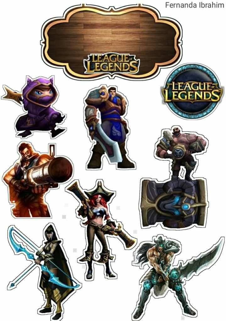 Wydruk jadalny cukrowy waflowy A4 Włoski papier League of Legends