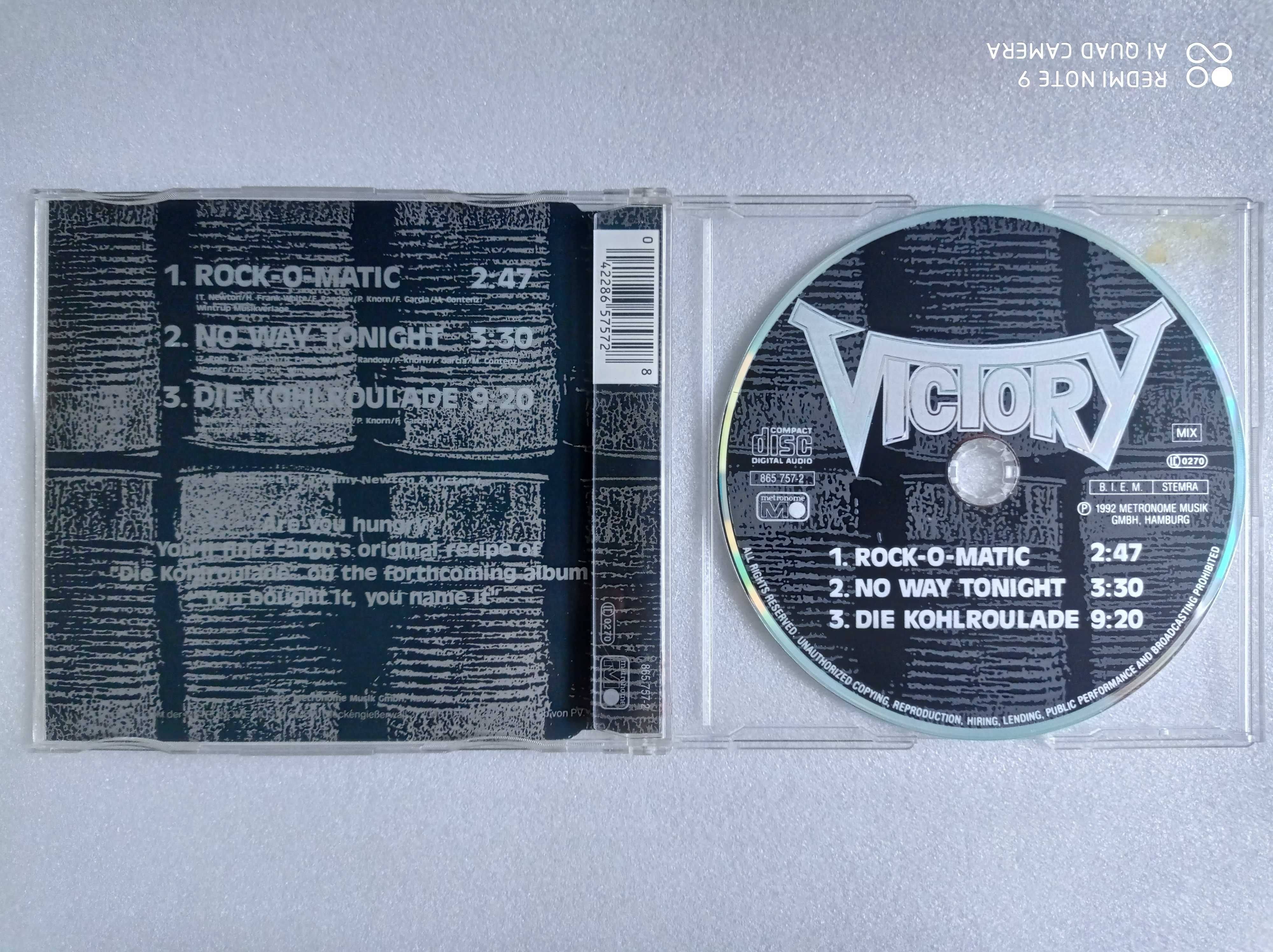 Victory – Rock - O - Matic – cd – singiel - wyprzedaż kolekcji 1992r,