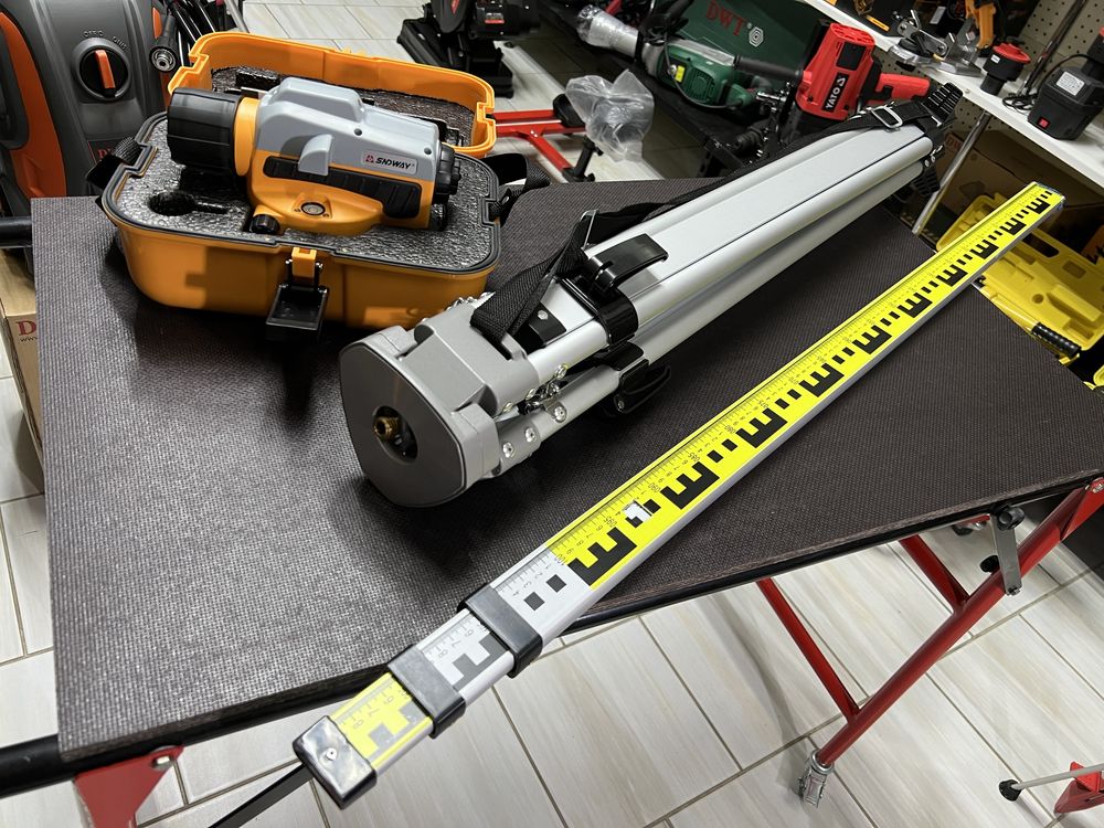 Оптический нивелир Sndway SW-32A Штатив YATO Рейка 3м Нівелір оптичний
