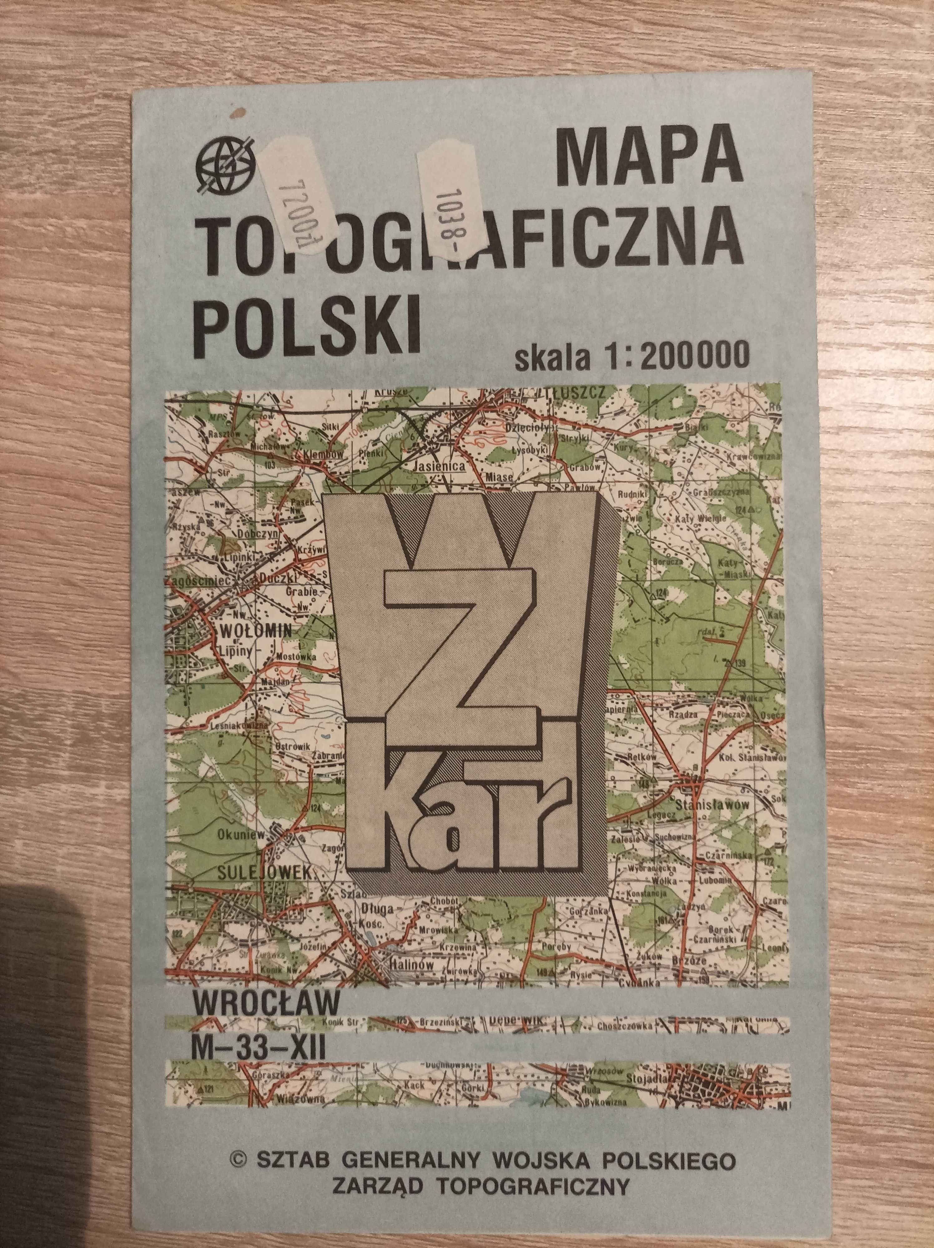 Mapa Topograficzna Polski - Wrocław