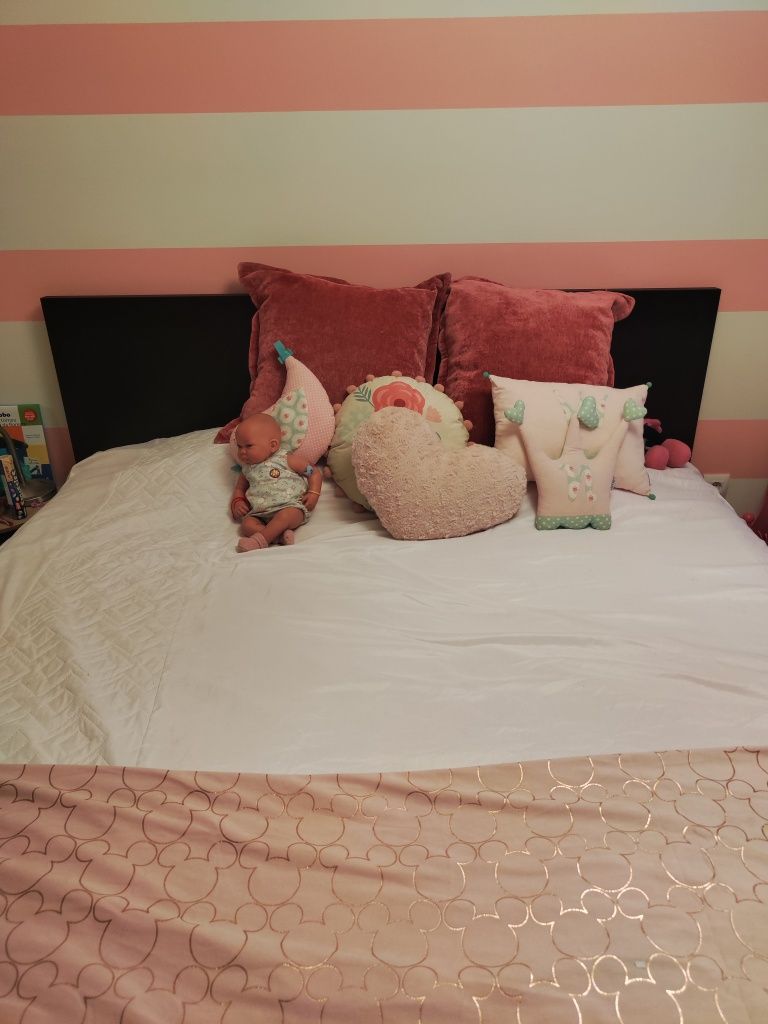 Cama Malm + estrado + colchão