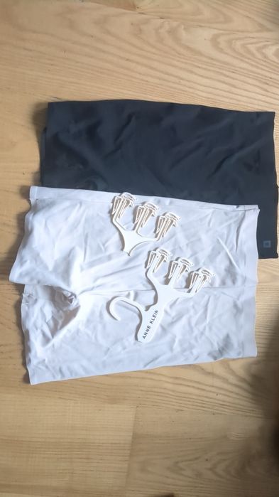 Anne klein wyszczuplające spodenki l 2 sztuki beż czarne