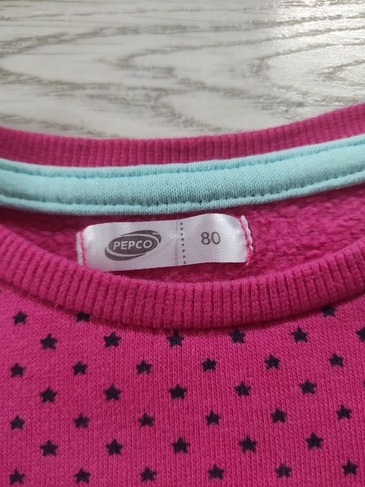 Bluza dziewczęca rozmiar 80 Pepco gwiazdki