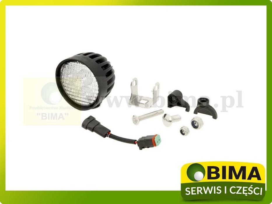 Lampa robocza halogen LED w dach CLAAS Arion Axion JD John Deere Deutz