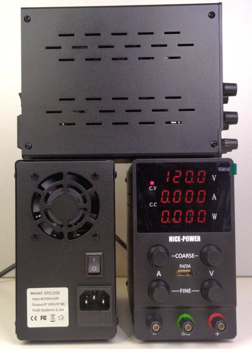 імпульсний лабораторний блок живлення 120в