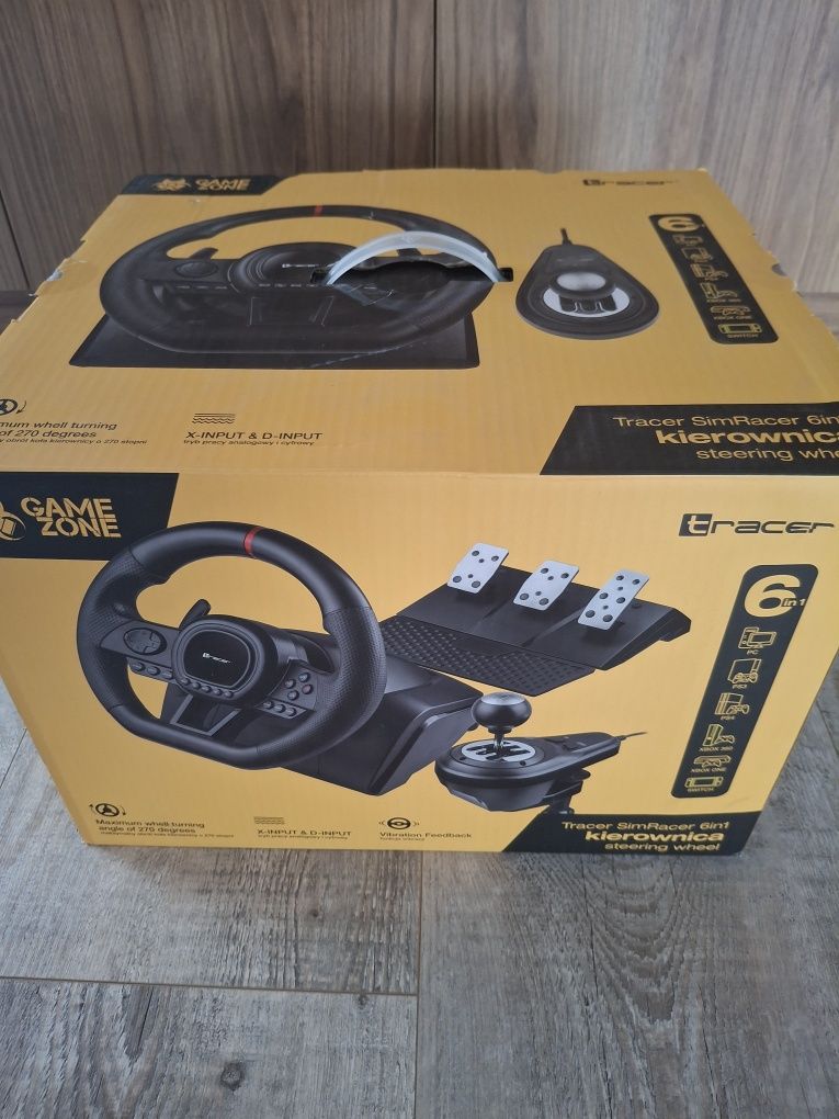 Kierownica Tracer SimRacer 6w1