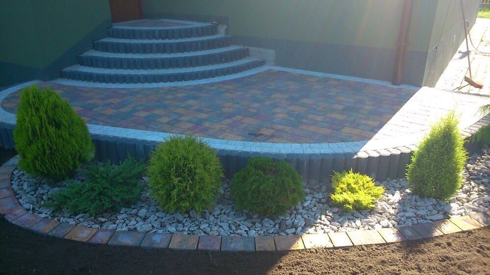 Ogrody brukarstwo bruk brukowanie kostka brukowa ogrodzenia WOLNE TERM