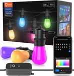 Grinalda luzes exteriores - 16,5 m inteligentes, Wi-Fi App, novo
