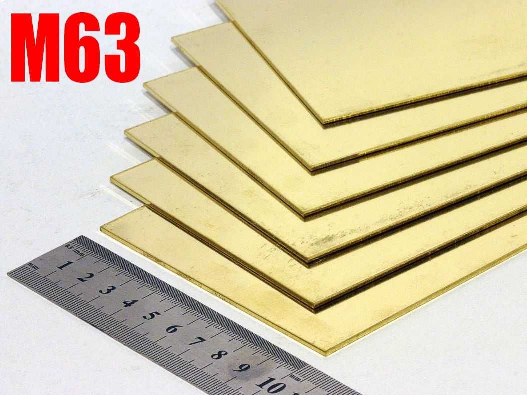 Blacha mosiężna grubości 2,0 mm format 10 cm x 20 cm nowa