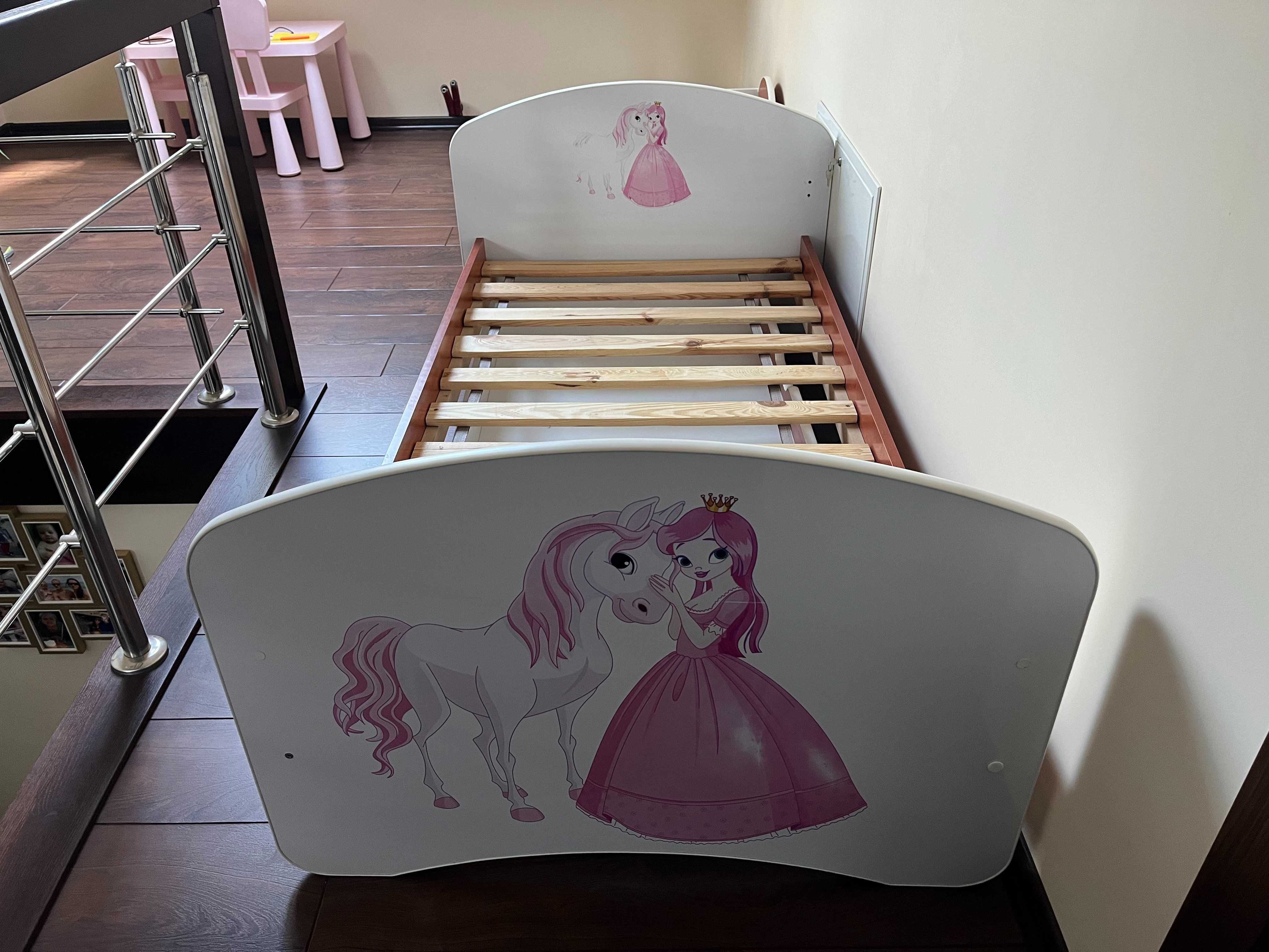 Meble dziecięce łóżko + materac szafka dla dziecka dzieci dziewczynki